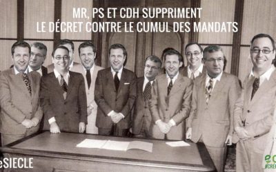 Le retour du cumul des mandats  : un pacte PS-cdH-MR ahurissant et un jour noir pour la démocratie en Wallonie