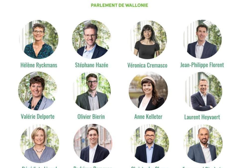 Nouveau Groupe Ecolo au Parlement de Wallonie: « nous étions 4 depuis 5 ans. Les électeurs nous ont portés à 12 ! »